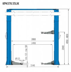 Подъёмник электрогидравлический Rav KPH 370.55 LIK цена 9470 евр