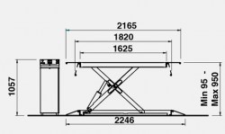 Подъемник ножничный SICE PSC 305T(цена 4970€)